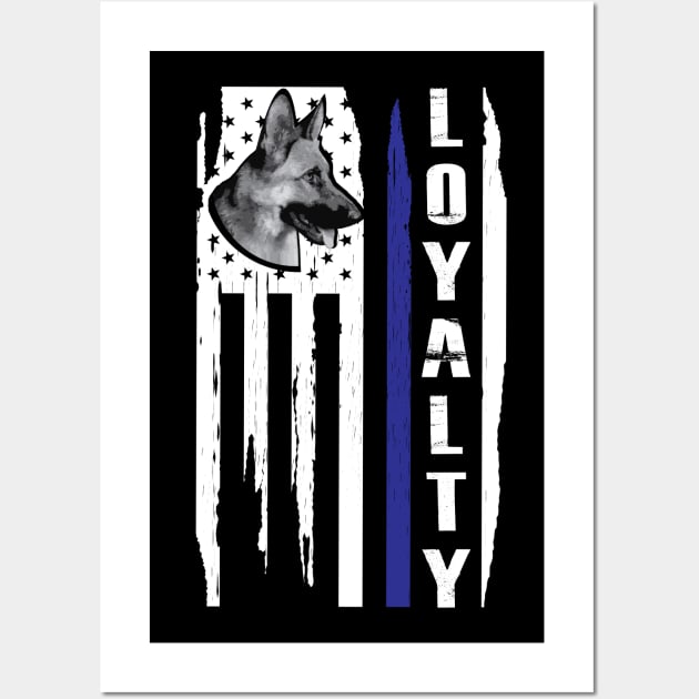 K-9 Loyalty Wall Art by KC Happy Shop